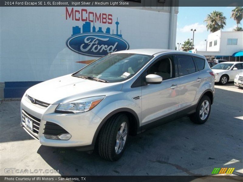 Ingot Silver / Medium Light Stone 2014 Ford Escape SE 1.6L EcoBoost