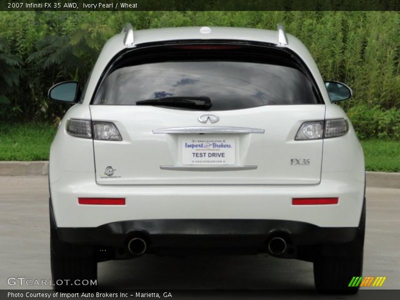 Ivory Pearl / Wheat 2007 Infiniti FX 35 AWD