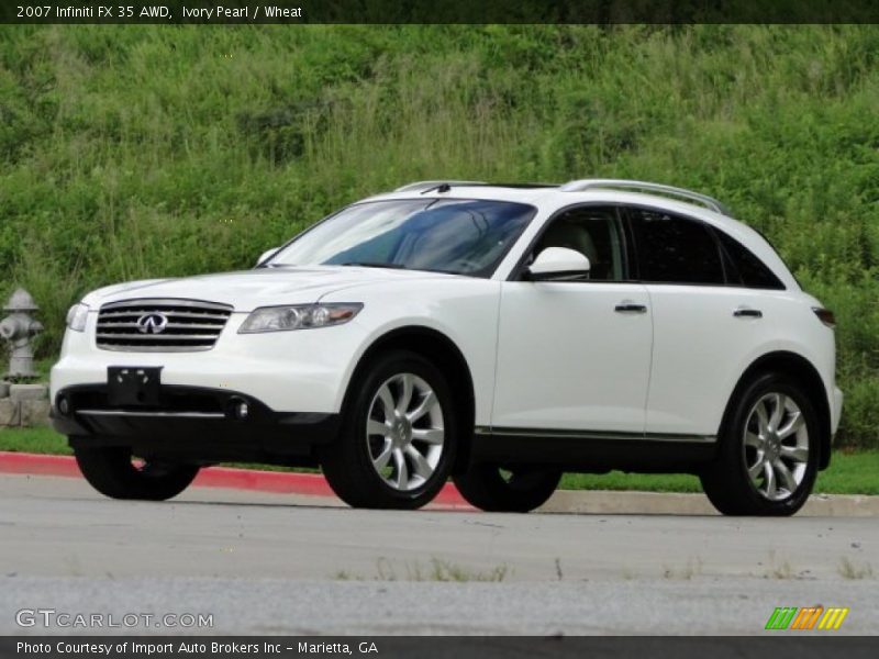 Ivory Pearl / Wheat 2007 Infiniti FX 35 AWD