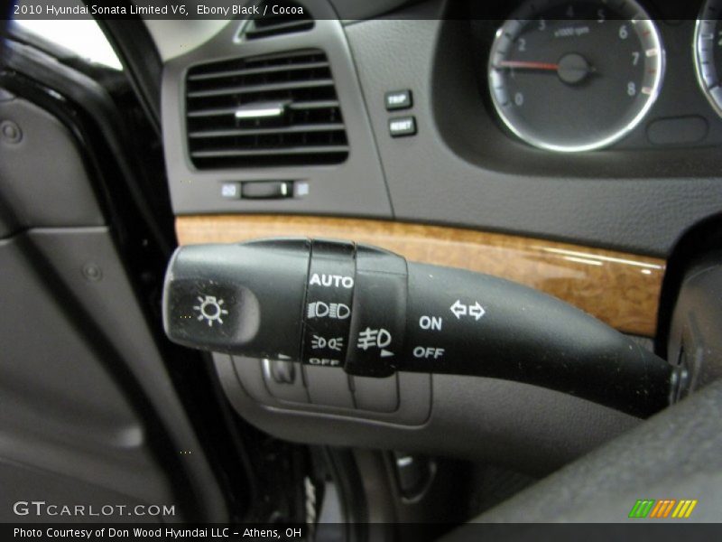 Ebony Black / Cocoa 2010 Hyundai Sonata Limited V6