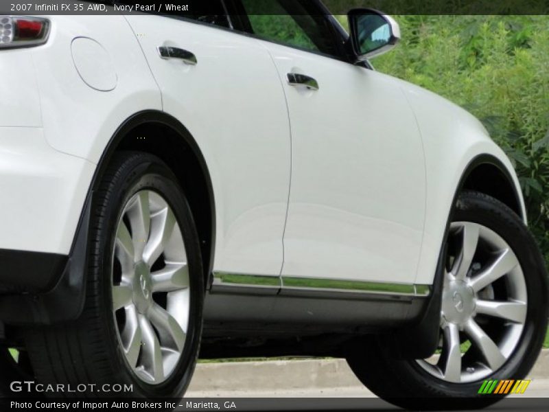 Ivory Pearl / Wheat 2007 Infiniti FX 35 AWD