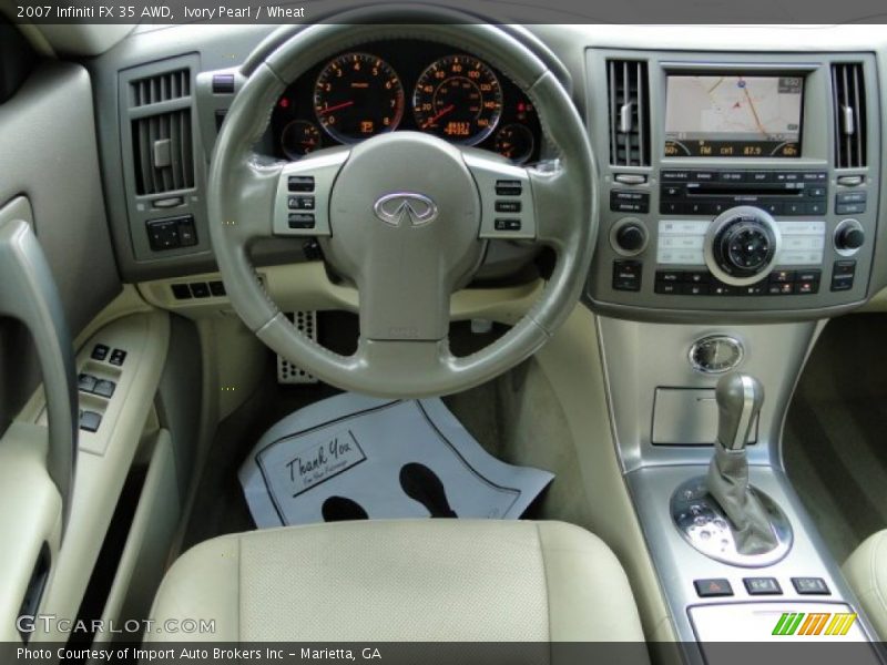 Dashboard of 2007 FX 35 AWD