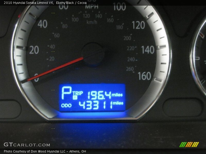 Ebony Black / Cocoa 2010 Hyundai Sonata Limited V6