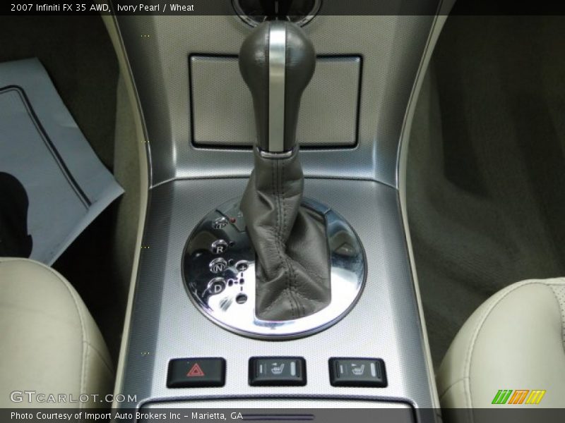  2007 FX 35 AWD 5 Speed Automatic Shifter