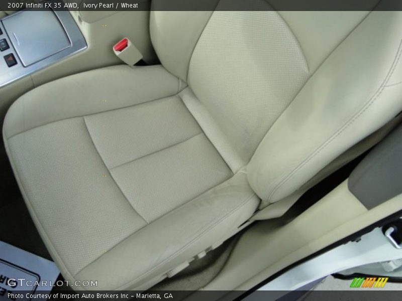 Ivory Pearl / Wheat 2007 Infiniti FX 35 AWD
