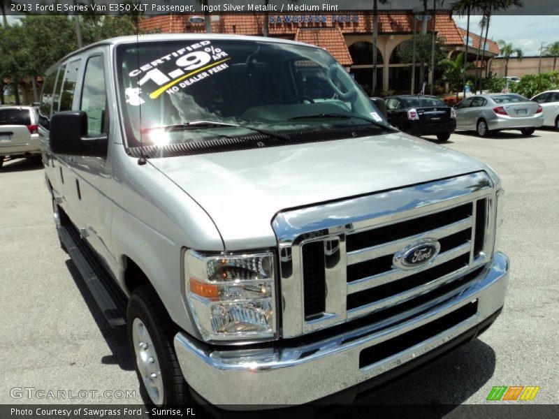 Ingot Silver Metallic / Medium Flint 2013 Ford E Series Van E350 XLT Passenger