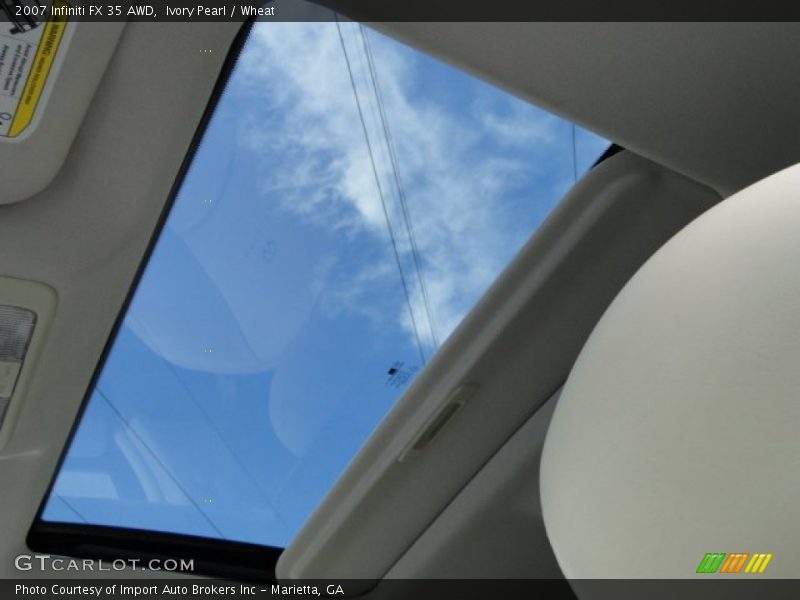 Ivory Pearl / Wheat 2007 Infiniti FX 35 AWD