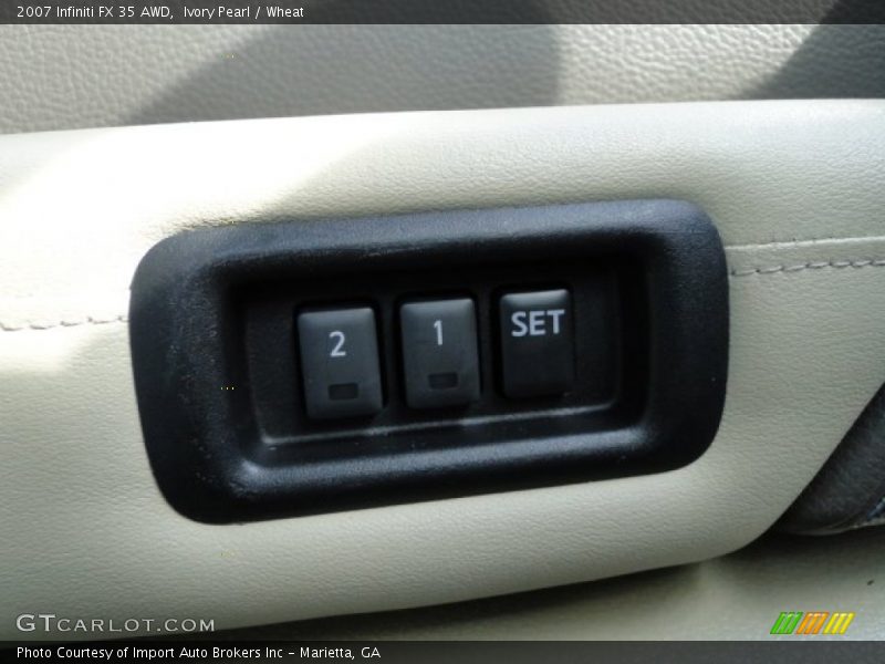 Ivory Pearl / Wheat 2007 Infiniti FX 35 AWD