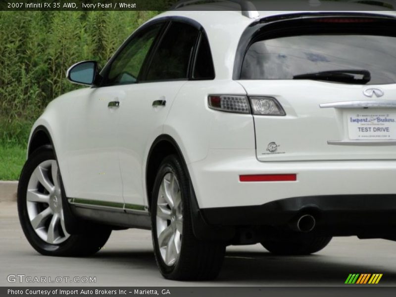 Ivory Pearl / Wheat 2007 Infiniti FX 35 AWD