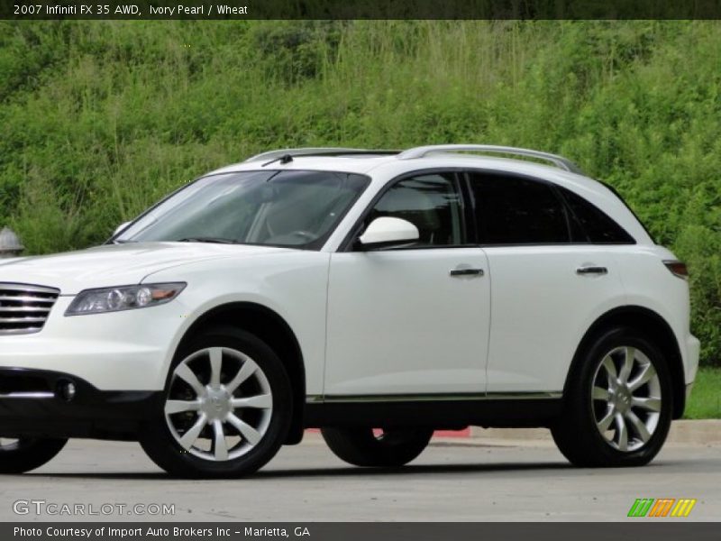 Ivory Pearl / Wheat 2007 Infiniti FX 35 AWD