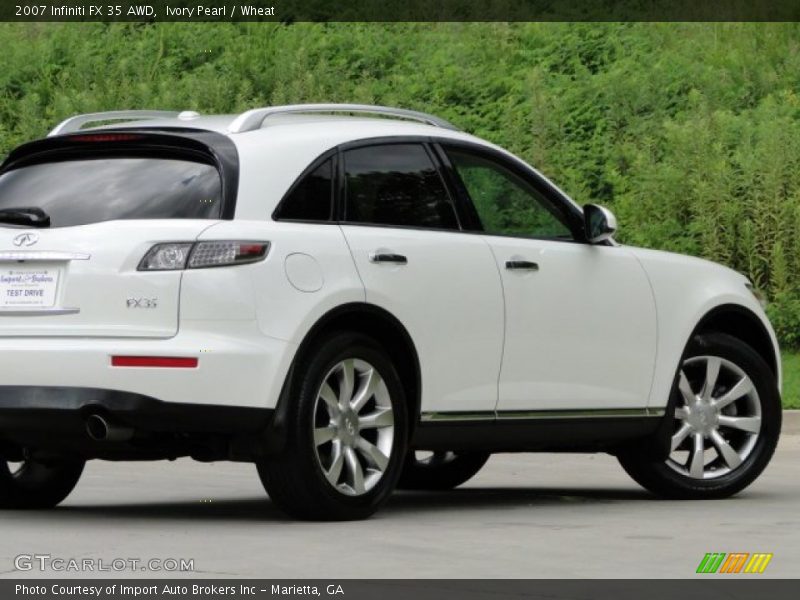 Ivory Pearl / Wheat 2007 Infiniti FX 35 AWD
