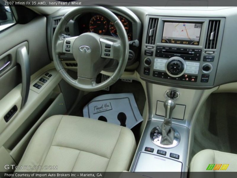 Dashboard of 2007 FX 35 AWD