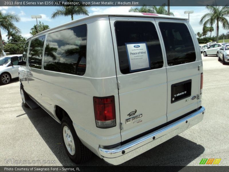 Ingot Silver Metallic / Medium Flint 2013 Ford E Series Van E350 XLT Passenger