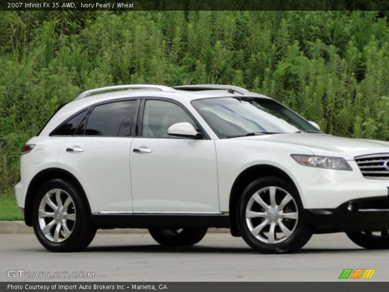 Ivory Pearl / Wheat 2007 Infiniti FX 35 AWD