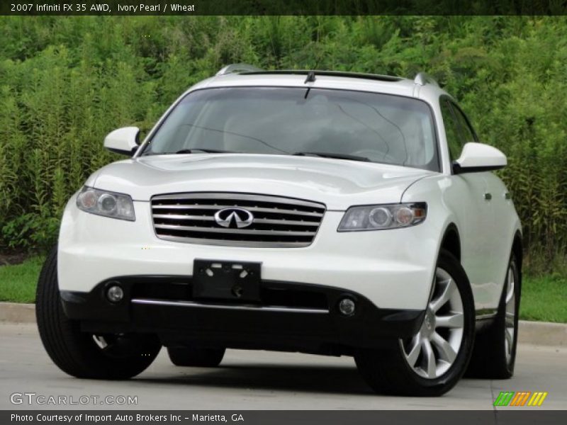Ivory Pearl / Wheat 2007 Infiniti FX 35 AWD