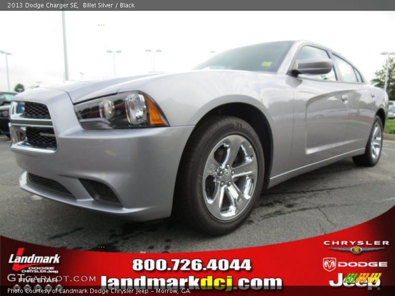 Billet Silver / Black 2013 Dodge Charger SE