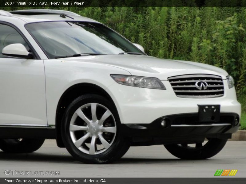Ivory Pearl / Wheat 2007 Infiniti FX 35 AWD