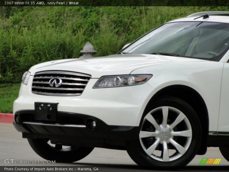 Ivory Pearl / Wheat 2007 Infiniti FX 35 AWD