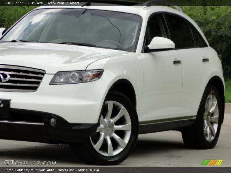 Ivory Pearl / Wheat 2007 Infiniti FX 35 AWD