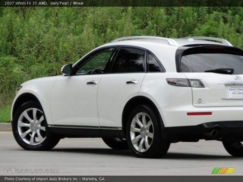 Ivory Pearl / Wheat 2007 Infiniti FX 35 AWD