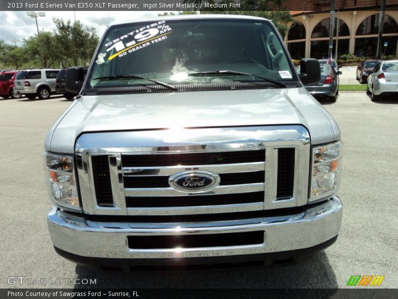 Ingot Silver Metallic / Medium Flint 2013 Ford E Series Van E350 XLT Passenger