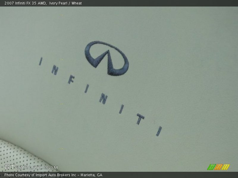 Ivory Pearl / Wheat 2007 Infiniti FX 35 AWD