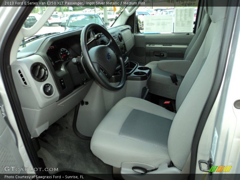 Ingot Silver Metallic / Medium Flint 2013 Ford E Series Van E350 XLT Passenger