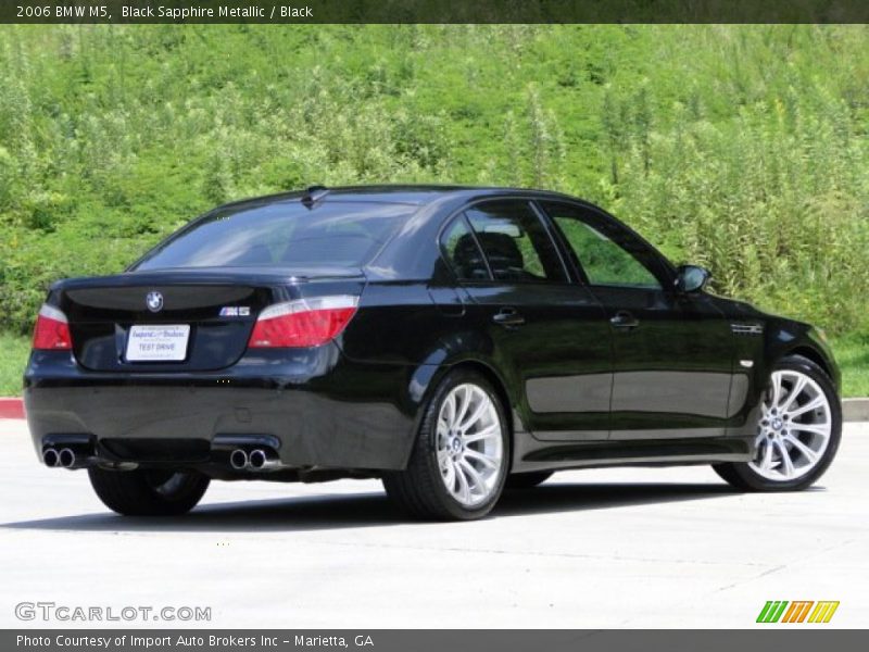 Black Sapphire Metallic / Black 2006 BMW M5