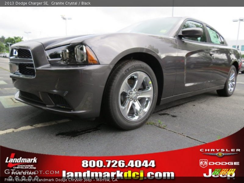 Granite Crystal / Black 2013 Dodge Charger SE