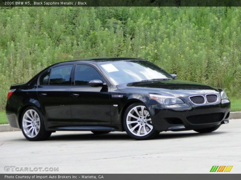 Black Sapphire Metallic / Black 2006 BMW M5
