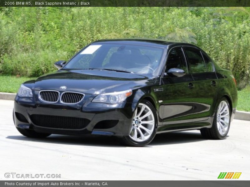 Black Sapphire Metallic / Black 2006 BMW M5