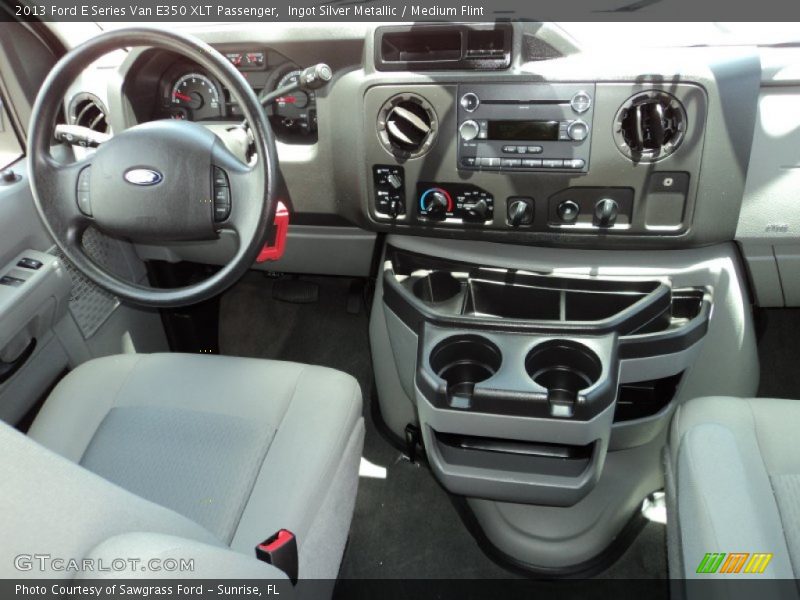 Ingot Silver Metallic / Medium Flint 2013 Ford E Series Van E350 XLT Passenger