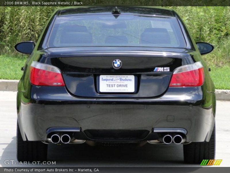 Black Sapphire Metallic / Black 2006 BMW M5