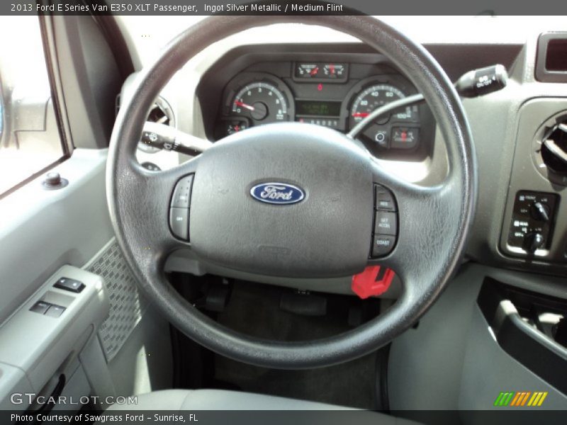 Ingot Silver Metallic / Medium Flint 2013 Ford E Series Van E350 XLT Passenger