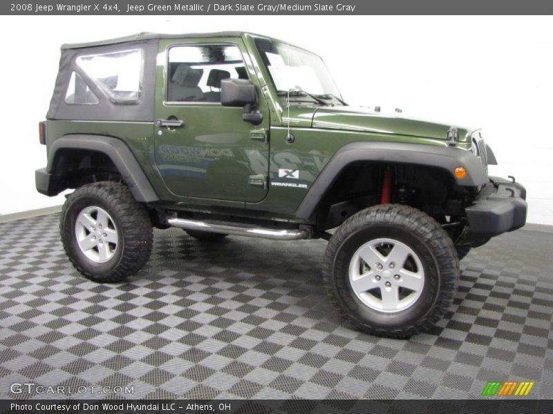 Jeep Green Metallic / Dark Slate Gray/Medium Slate Gray 2008 Jeep Wrangler X 4x4