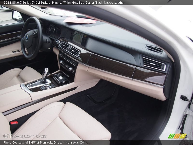 Mineral White Metallic / Oyster/Black Nappa Leather 2011 BMW 7 Series 740Li Sedan