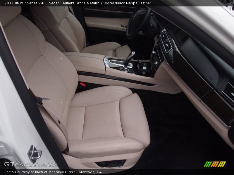 Mineral White Metallic / Oyster/Black Nappa Leather 2011 BMW 7 Series 740Li Sedan