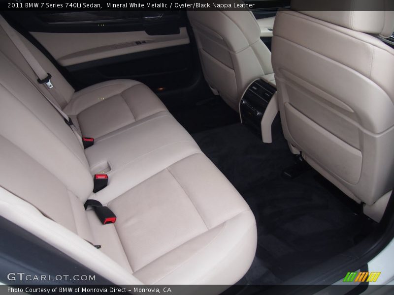 Mineral White Metallic / Oyster/Black Nappa Leather 2011 BMW 7 Series 740Li Sedan