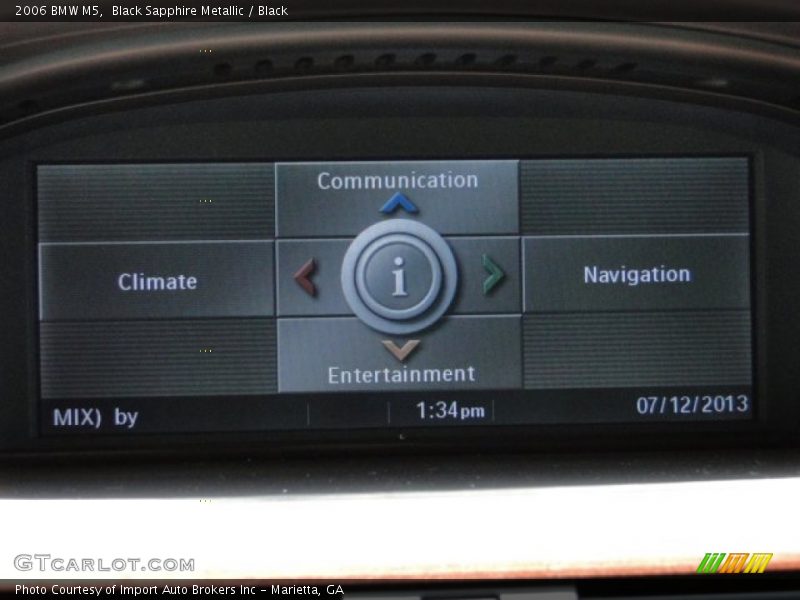 Black Sapphire Metallic / Black 2006 BMW M5