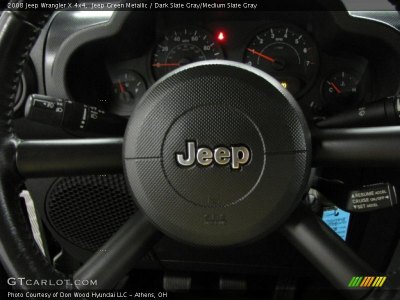 Jeep Green Metallic / Dark Slate Gray/Medium Slate Gray 2008 Jeep Wrangler X 4x4