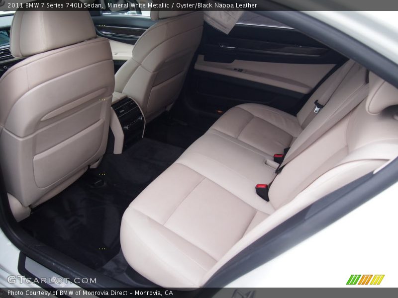 Mineral White Metallic / Oyster/Black Nappa Leather 2011 BMW 7 Series 740Li Sedan