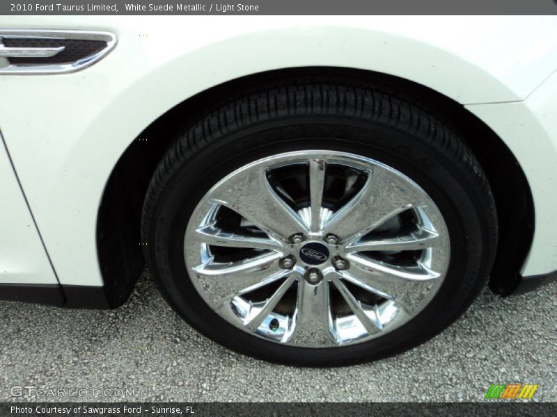 White Suede Metallic / Light Stone 2010 Ford Taurus Limited