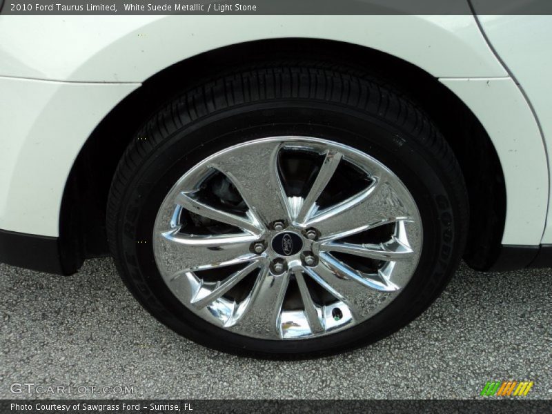 White Suede Metallic / Light Stone 2010 Ford Taurus Limited