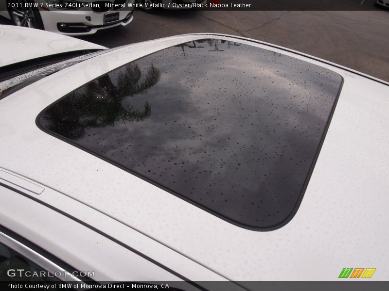 Mineral White Metallic / Oyster/Black Nappa Leather 2011 BMW 7 Series 740Li Sedan