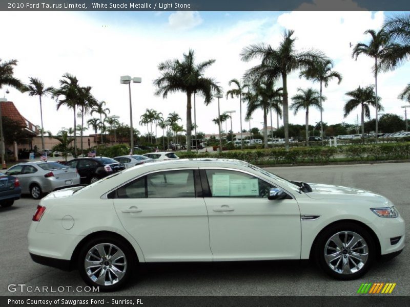 White Suede Metallic / Light Stone 2010 Ford Taurus Limited