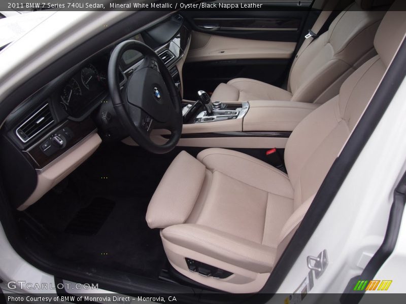 Mineral White Metallic / Oyster/Black Nappa Leather 2011 BMW 7 Series 740Li Sedan