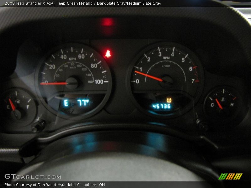 Jeep Green Metallic / Dark Slate Gray/Medium Slate Gray 2008 Jeep Wrangler X 4x4