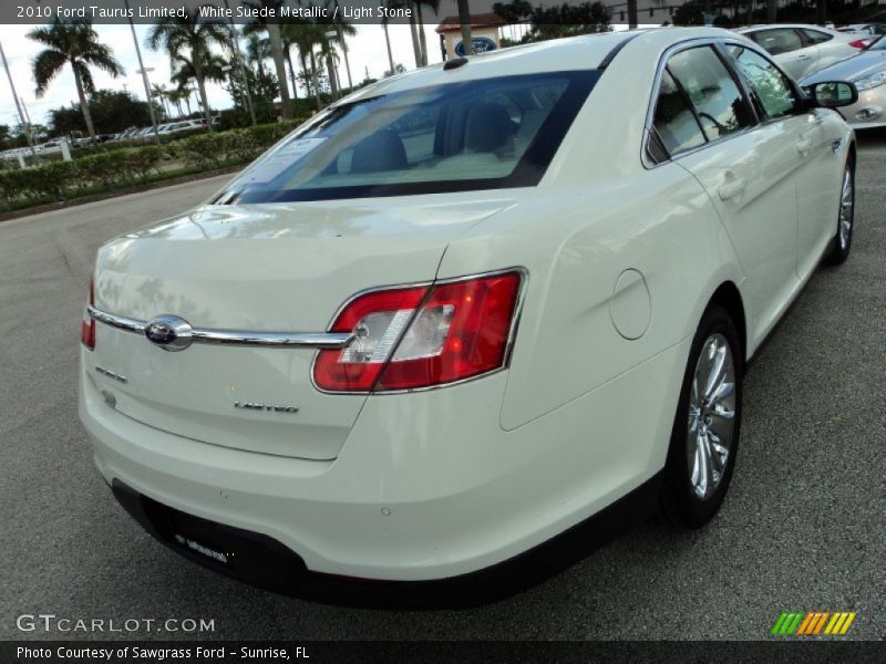 White Suede Metallic / Light Stone 2010 Ford Taurus Limited