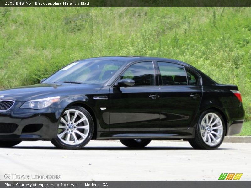 Black Sapphire Metallic / Black 2006 BMW M5