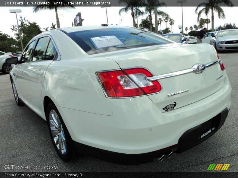 White Suede Metallic / Light Stone 2010 Ford Taurus Limited